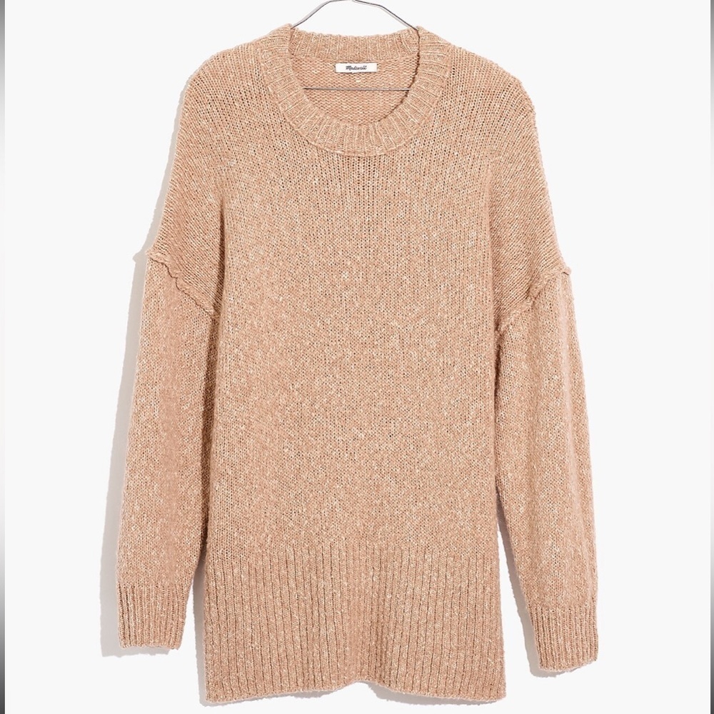 Madewell Tan Long Sleeve Sweater Tunic sz XS - Picture 2 of 6
